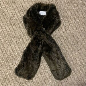Restoration Hardware Faux Fur Scarf Wrap